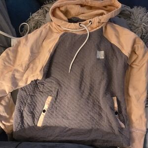 Flag Nor Fail Quilted Hoodie with Front Pockets L